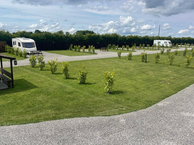 Tidy grounds and pitch markings at Stag Park